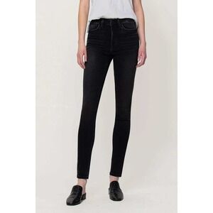 Flying Monkey Skinny Jeans Womens 30 Black Excellent Mid Rise Stretch BY4199S